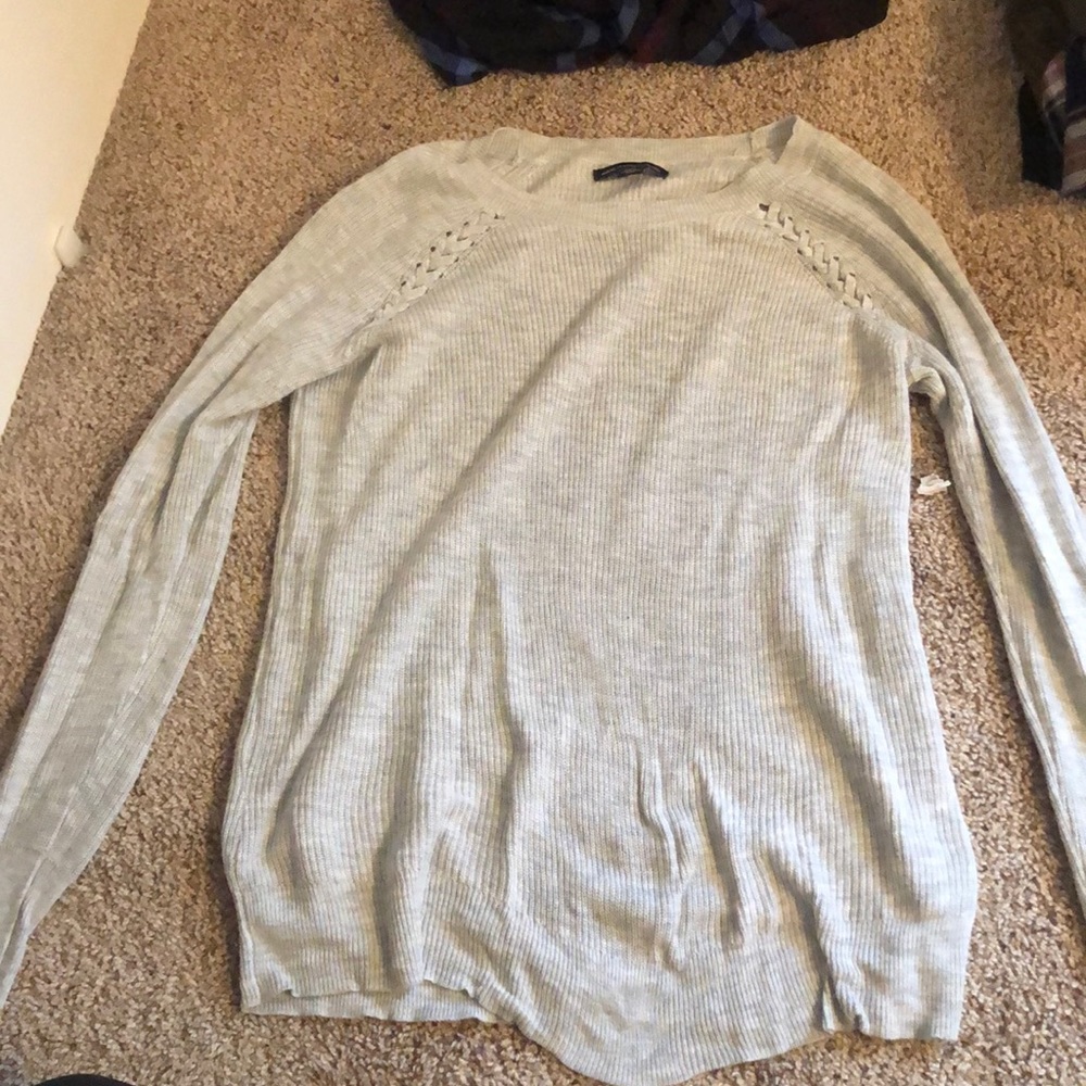 Gray sweater
